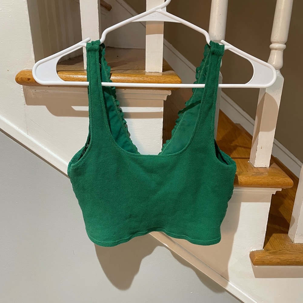 Aerie Green Lace Bralette Top